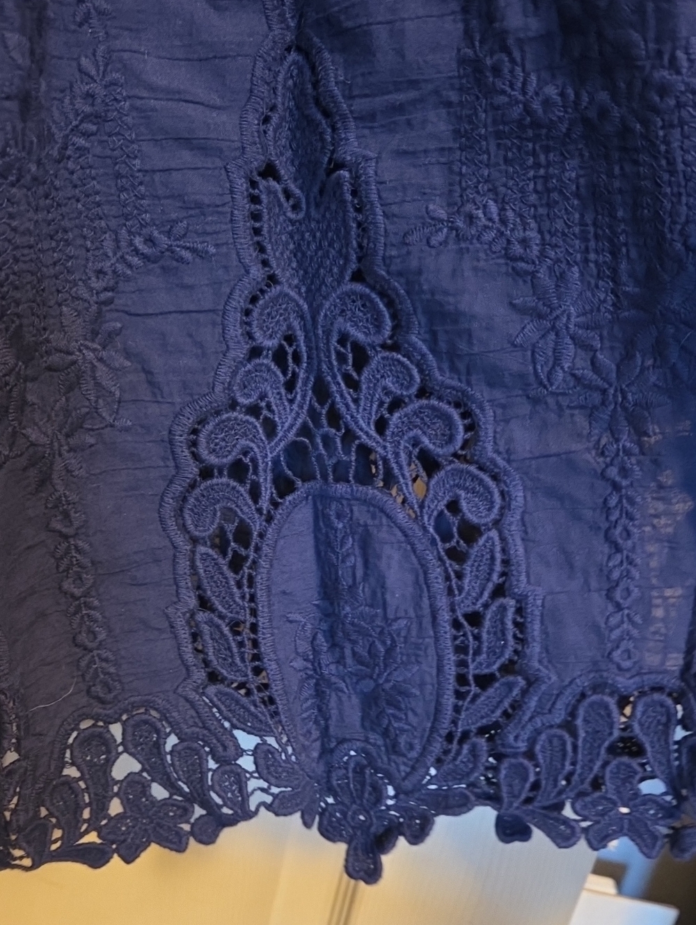 Everleigh Navy Lace Wrap Dress Size Small - Picture 7 of 12